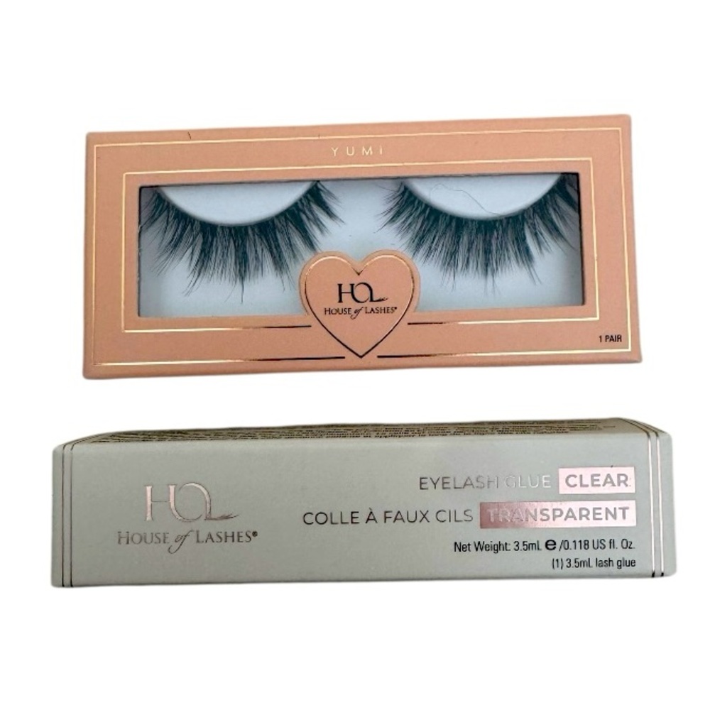 House of Lashes Yumi Eyelashes with Clear Glue Set